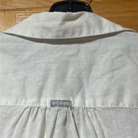 Columbia White Linen Tunic Top Women’s XS EUC - Picture 3 of 7